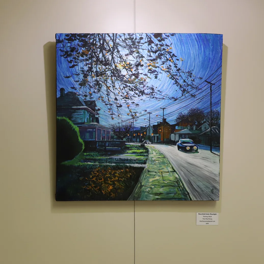 Moorefield Under Moonlight, first place winning piece, created by Than Htay Maung.