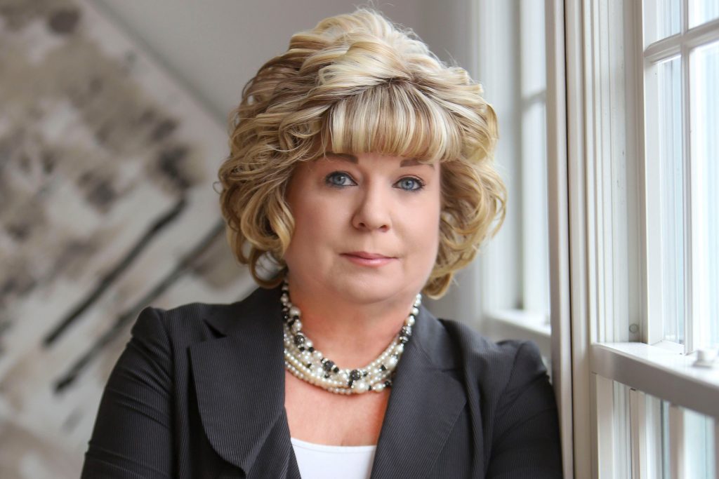 A portrait of a woman, Dixie Heavener.