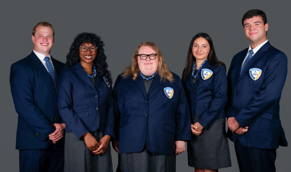 Group photo of Future Business Leaders of America students.